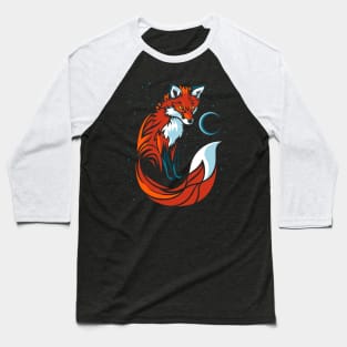 Tribal tail fox Baseball T-Shirt